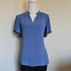 WHBM Elegant Blue Women's Top